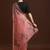 Pink woven design muga sarees with blouse piece