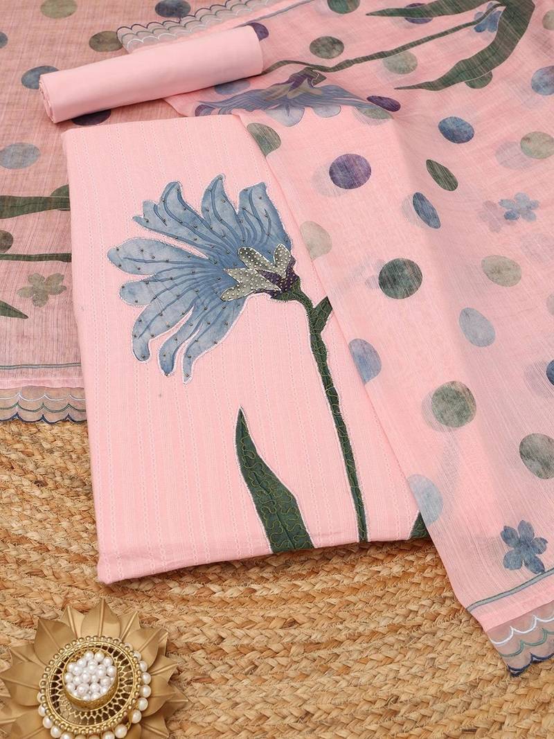 printed unstitched dress material