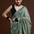 Green woven design muga sarees with blouse piece