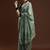 Green woven design muga sarees with blouse piece
