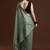 Green woven design muga sarees with blouse piece