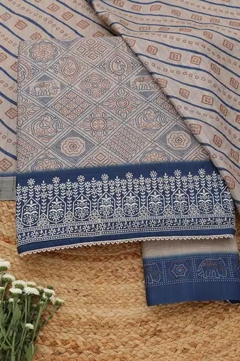 printed unstitched dress material