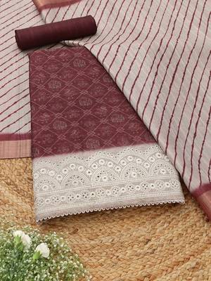 printed unstitched dress material 1