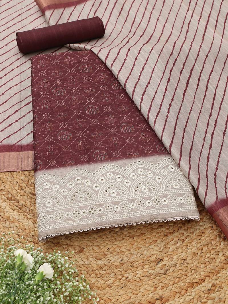 printed unstitched dress material