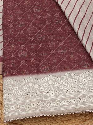 printed unstitched dress material 2