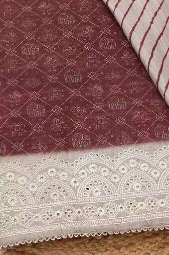printed unstitched dress material