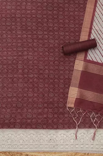 printed unstitched dress material