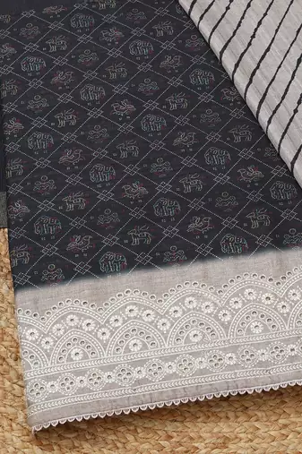 printed unstitched dress material