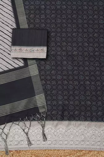 printed unstitched dress material