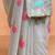Grey woven design muga sarees with blouse piece