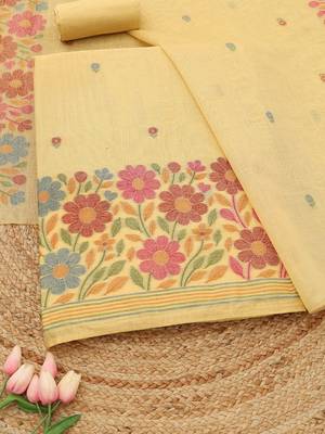 printed unstitched dress material 1