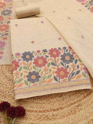 printed unstitched dress material 1