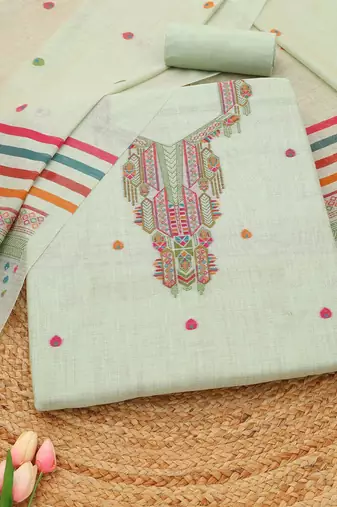 printed unstitched dress material