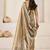 Gold gold linen ethnic woven design festive wear matching blouse & sarees