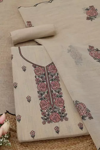 printed unstitched dress material