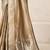 Gold gold linen ethnic woven design festive wear matching blouse & sarees