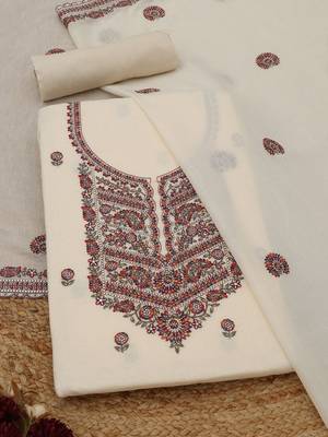 printed unstitched dress material 2