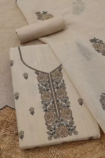 printed unstitched dress material
