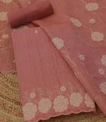 embroidered  cotton unstitched dress material