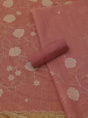embroidered  cotton unstitched dress material 2