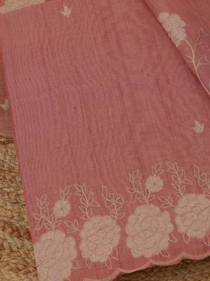 embroidered  cotton unstitched dress material 5