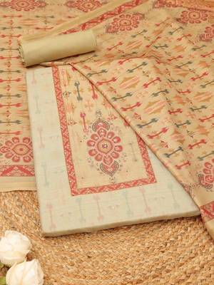 printed art silk unstitched dress material 1
