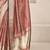 Rose rose gold linen ethnic woven design festive wear matching blouse & sarees