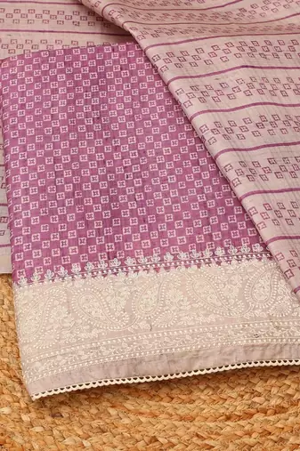 printed unstitched dress material