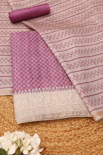 printed unstitched dress material