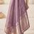 Lavender lavender linen ethnic woven design festive wear matching blouse & sarees
