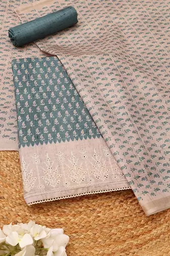 printed unstitched dress material