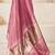 Mauve mauve linen ethnic woven design festive wear matching blouse & sarees