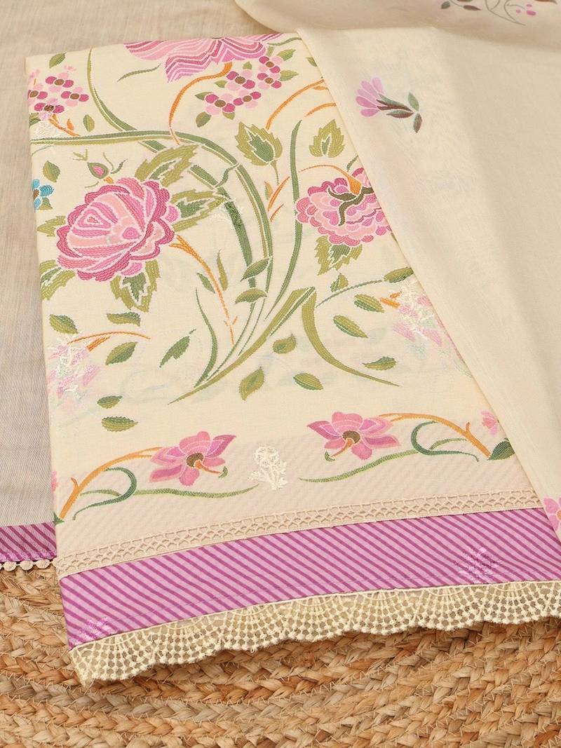 printed unstitched dress material