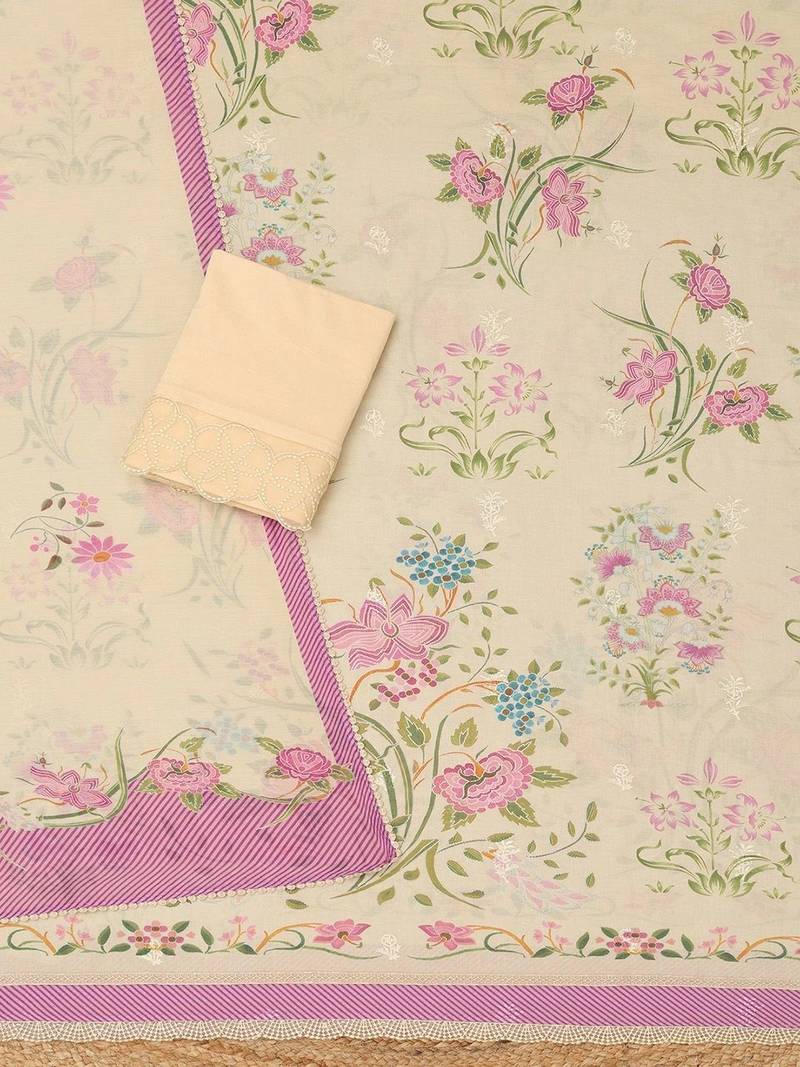 printed unstitched dress material