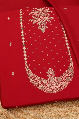 printed unstitched dress material