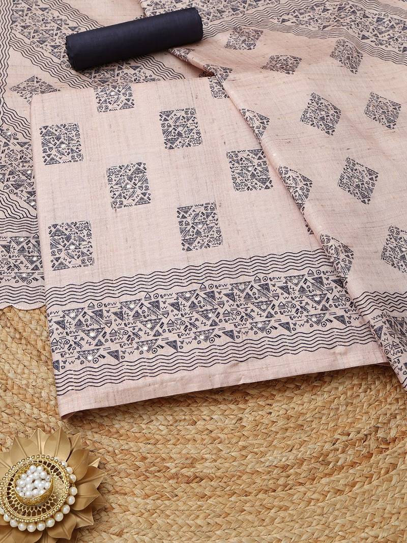 printed unstitched dress material