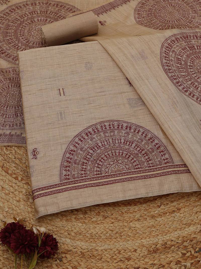 printed unstitched dress material