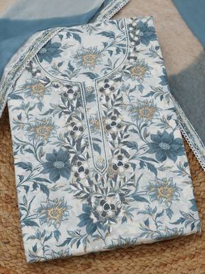 printed unstitched dress material 2