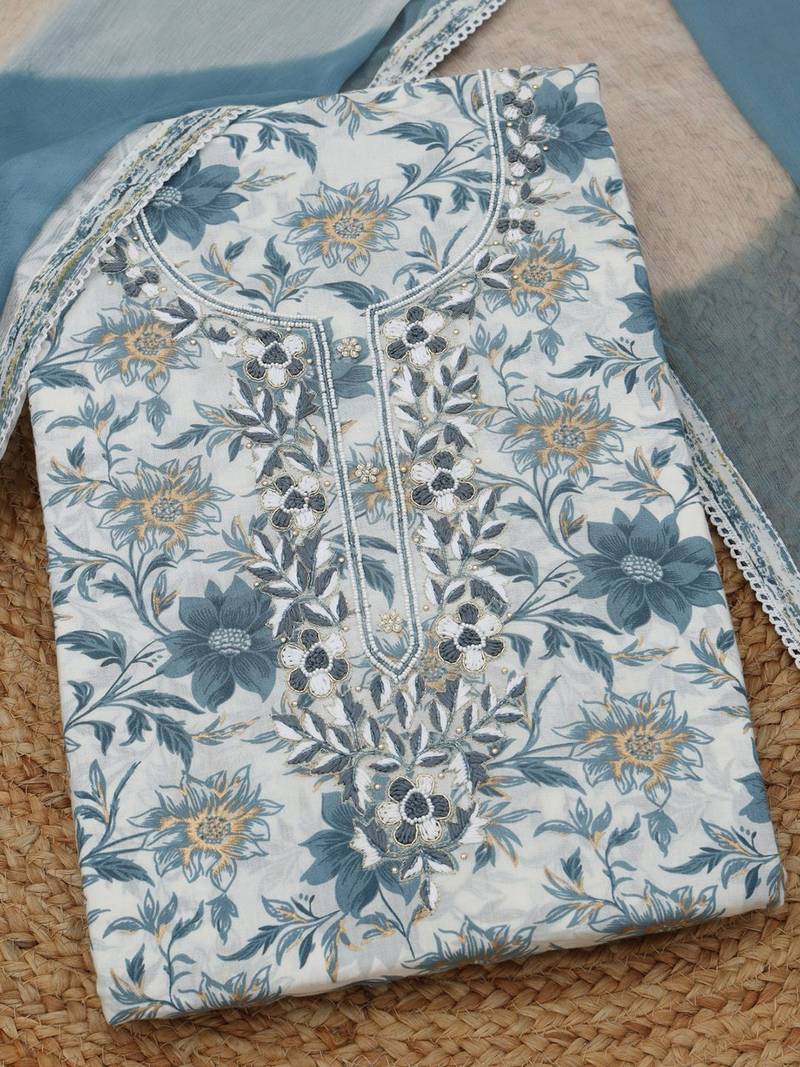 printed unstitched dress material