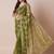 Green embroidered saree with blouse