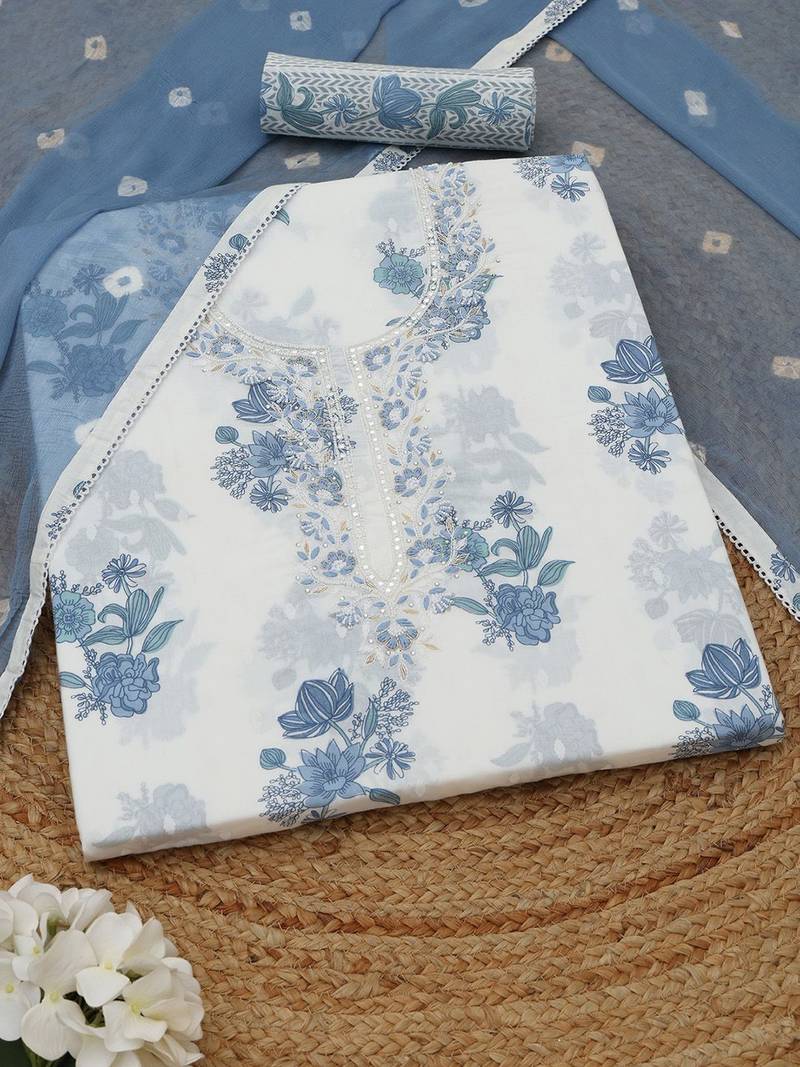 printed unstitched dress material