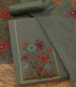 printed sequinned unstitched dress material