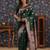 Green ethnic woven design banarasi saree