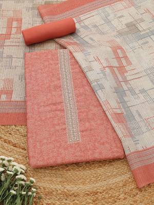 printed art silk unstitched dress material 1