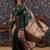 Green ethnic woven design banarasi saree