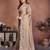 Beige embroidered saree with unstitched blouse