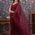 Magenta embellished sarees