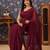 Magenta embellished sarees