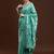 Green woven design chanderi sarees with blouse piece