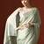 Green sarees with blouse piece
